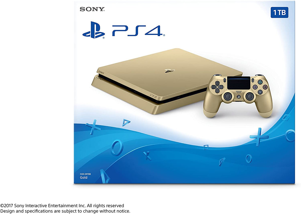 PlayStation 4 Slim System Console 1TB - Limited Edition Gold PlayStation 4 Hardware Sony