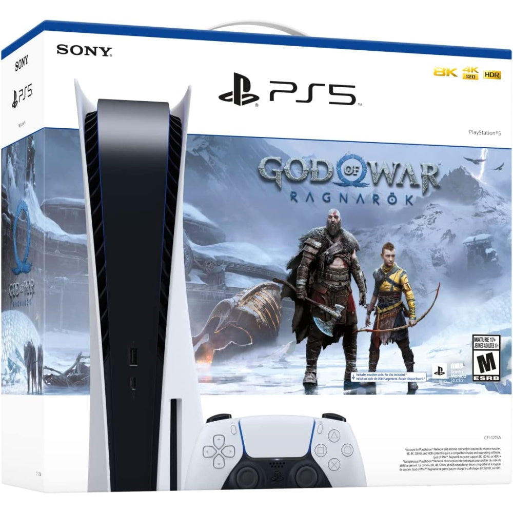 Sony PlayStation 5 Console - Disc Edition - God of War: Ragnarok Bundle [PlayStation 5 System] PlayStation 5 Hardware Sony