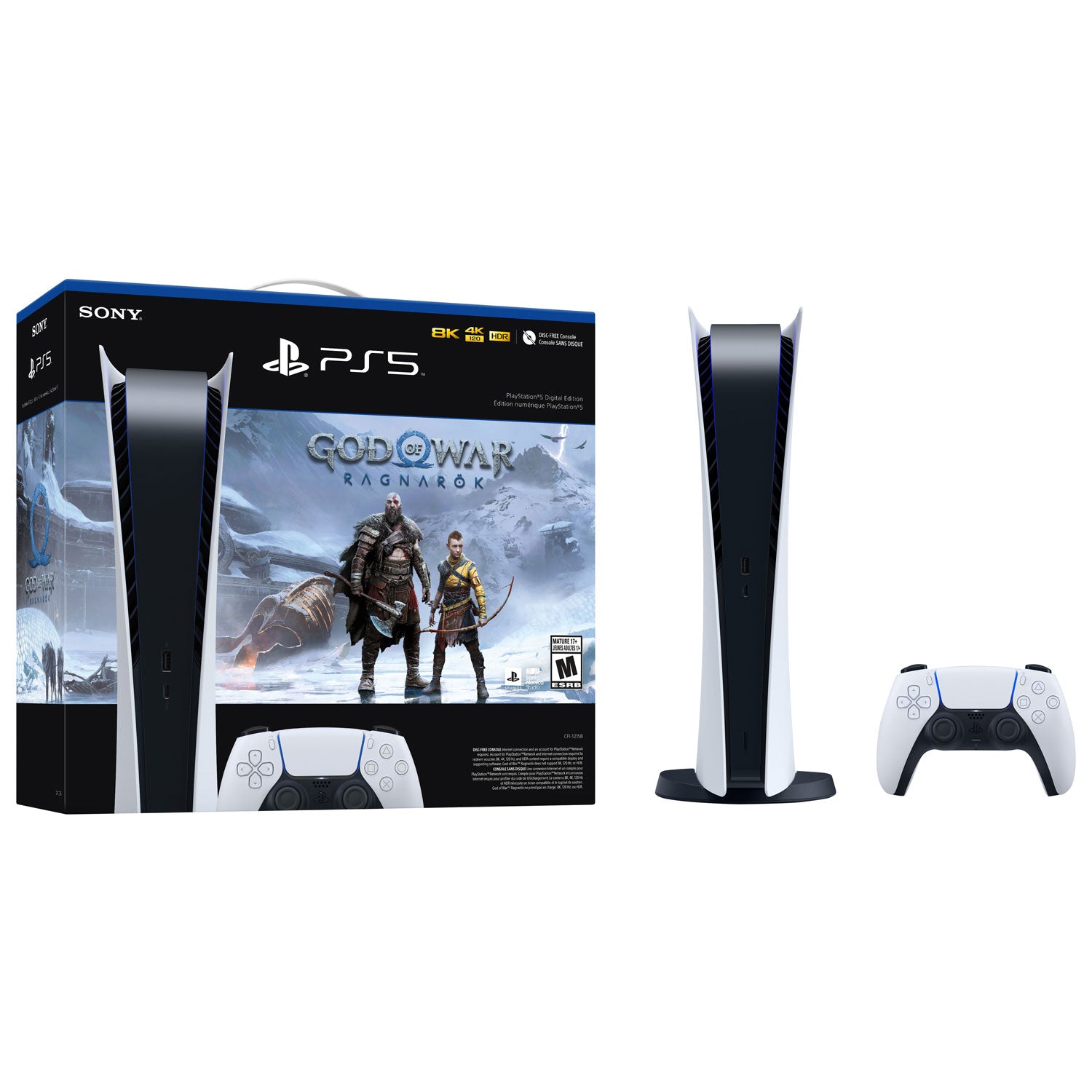 Sony PlayStation 5 Console - Digital Edition - God of War: Ragnarok Bundle [PlayStation 5 System] PlayStation 5 Hardware Sony