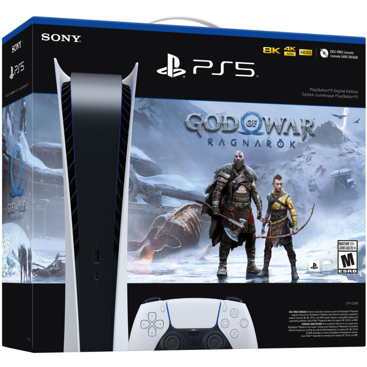 Sony PlayStation 5 Console - Digital Edition - God of War: Ragnarok Bundle [PlayStation 5 System] PlayStation 5 Hardware Sony