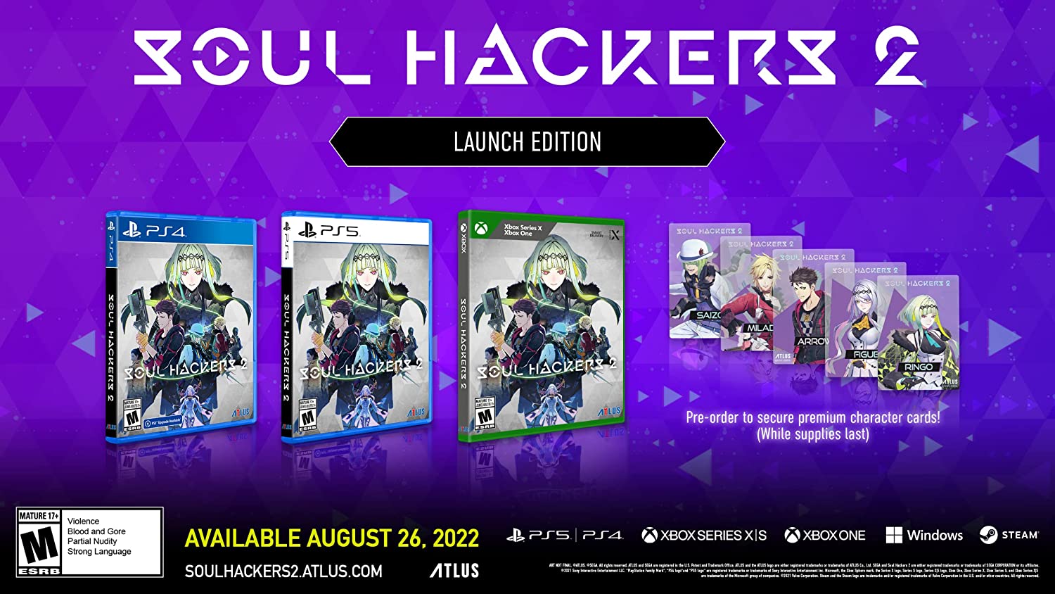 Soul Hackers 2 - Launch Edition [Xbox One / Xbox Series X] Xbox Series X Video Game Atlus   