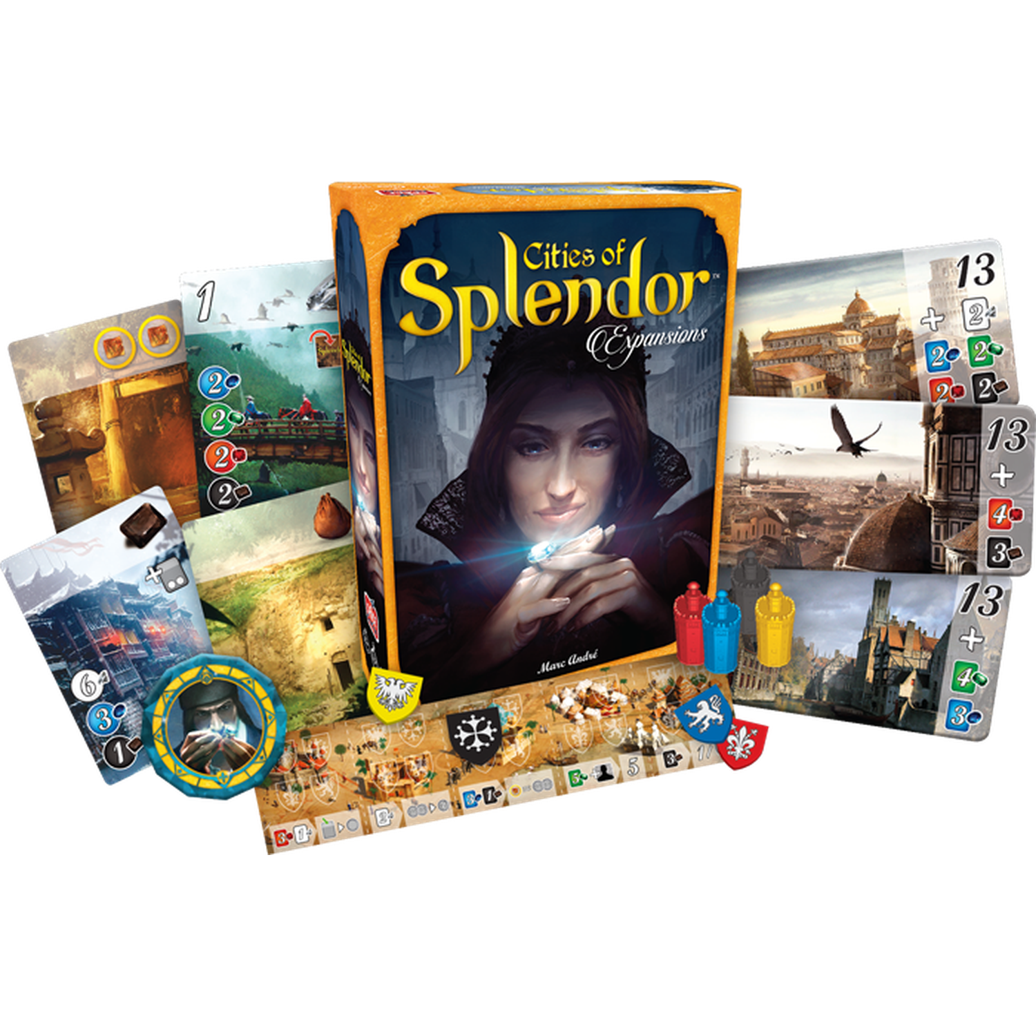 Cities of Splendor Expansions [Board Game, 2-4 Players] Board Game Asmodee   