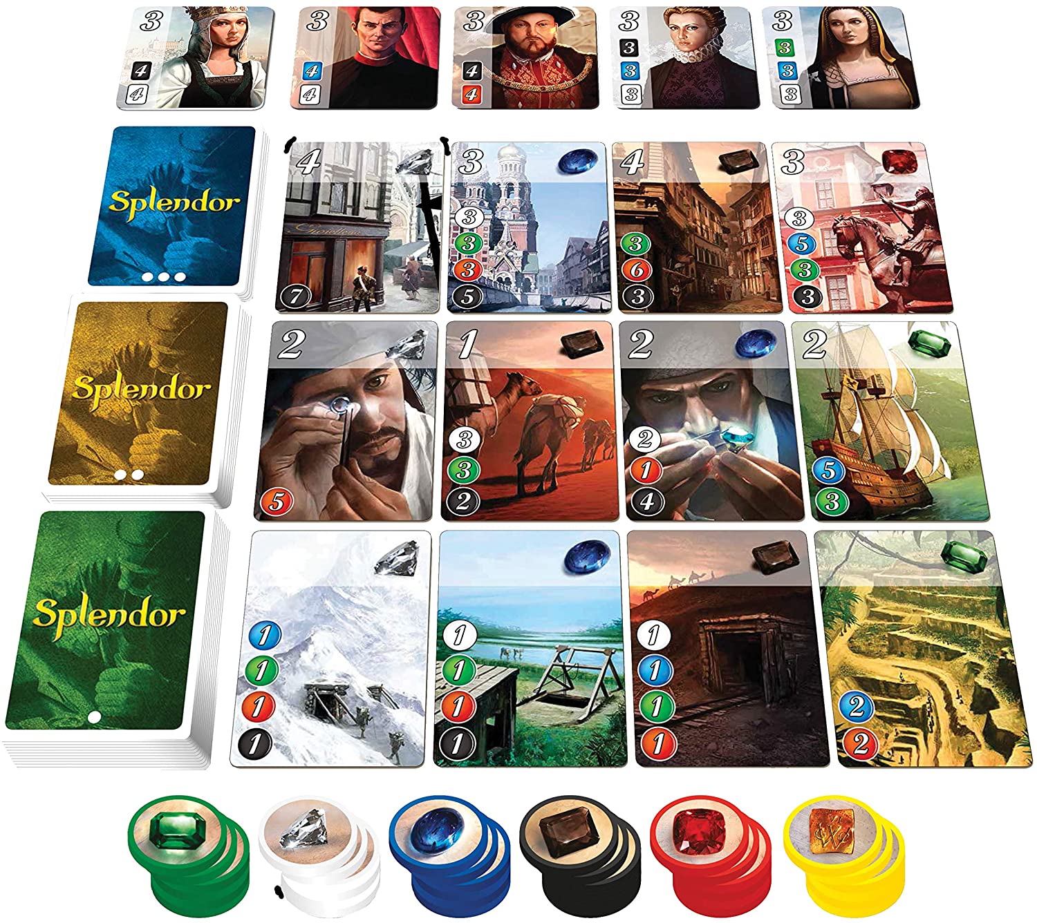 Splendor [Board Game, 2-4 Players] Board Game Asmodee   