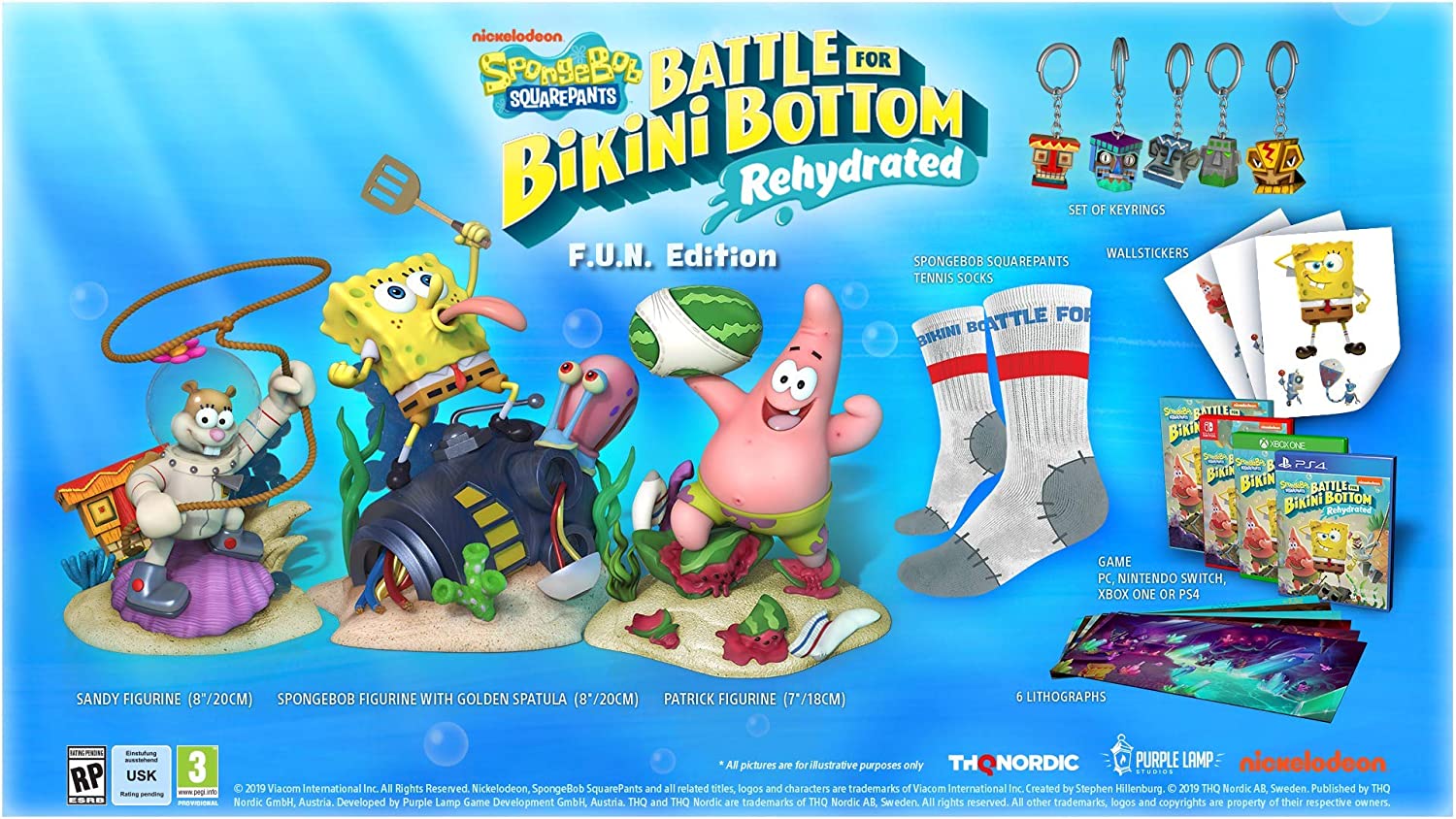 SpongeBob SquarePants: Battle for Bikini Bottom - Rehydrated -  F.U.N. Edition [Nintendo Switch] Nintendo Switch Video Game THQ Nordic   