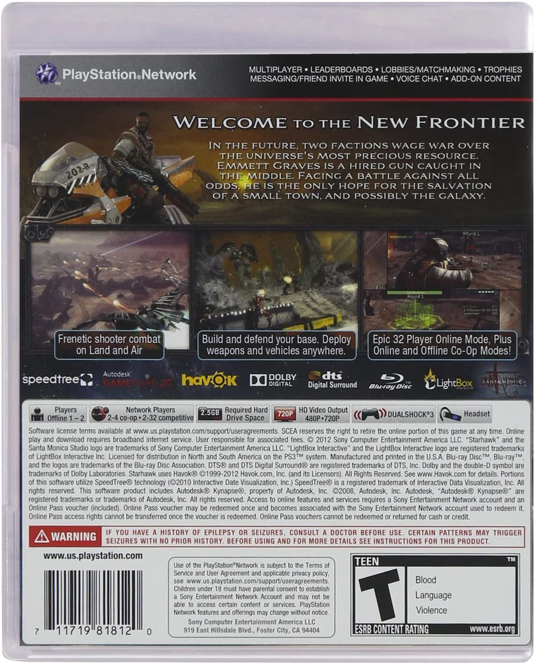 Starhawk [PlayStation 3] PlayStation 3 Video Game SCEA   