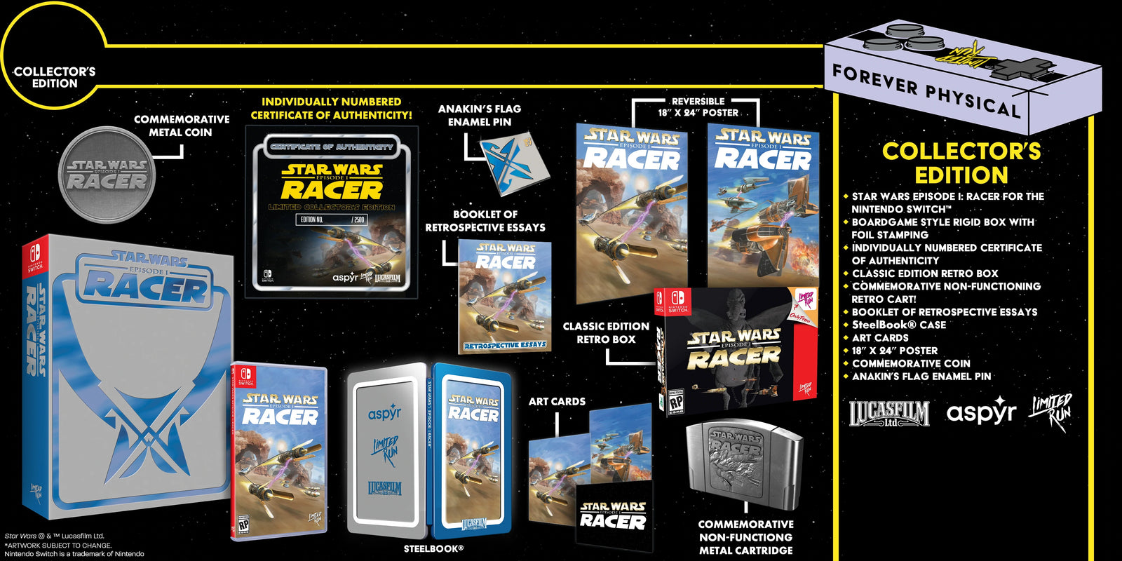 Star Wars Episode I: Racer - Premium Edition - Limited Run #077 [Nintendo Switch] Nintendo Switch Video Game Limited Run Games   