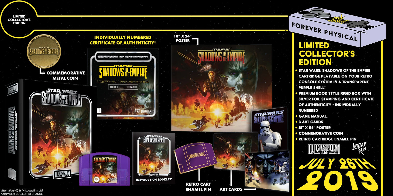 Star Wars: Shadows of the Empire - Premium Edition [Nintendo 64] Nintendo 64 Video Game Lucasfilm   
