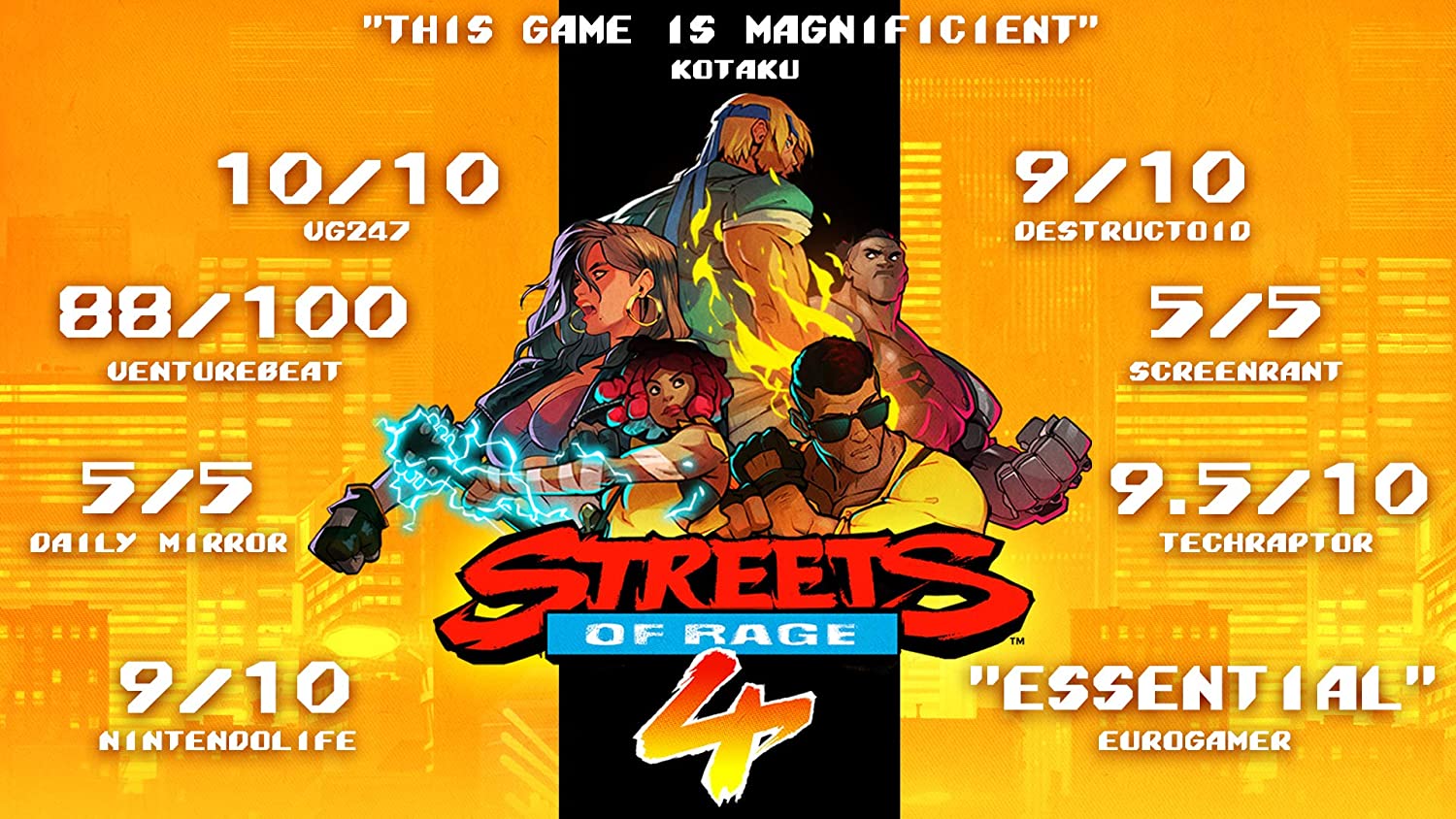Streets of Rage 4: Anniversary Edition [Nintendo Switch] Nintendo Switch Video Game Merge Games   