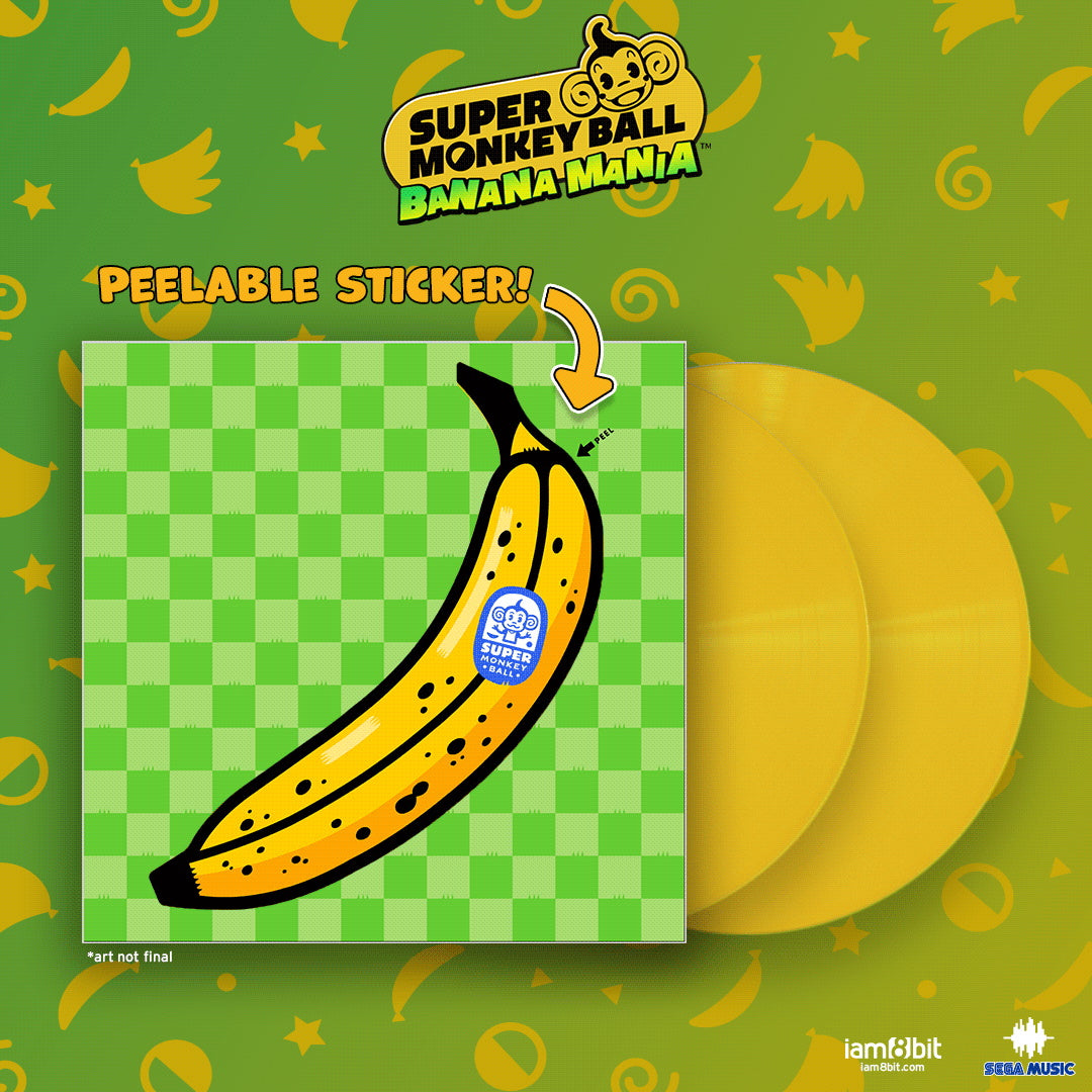Super Monkey Ball: Banana Mania 2xLP Banana Yellow Vinyl Soundtrack [Audio Vinyl] Audio CD/Vinyl iam8bit   