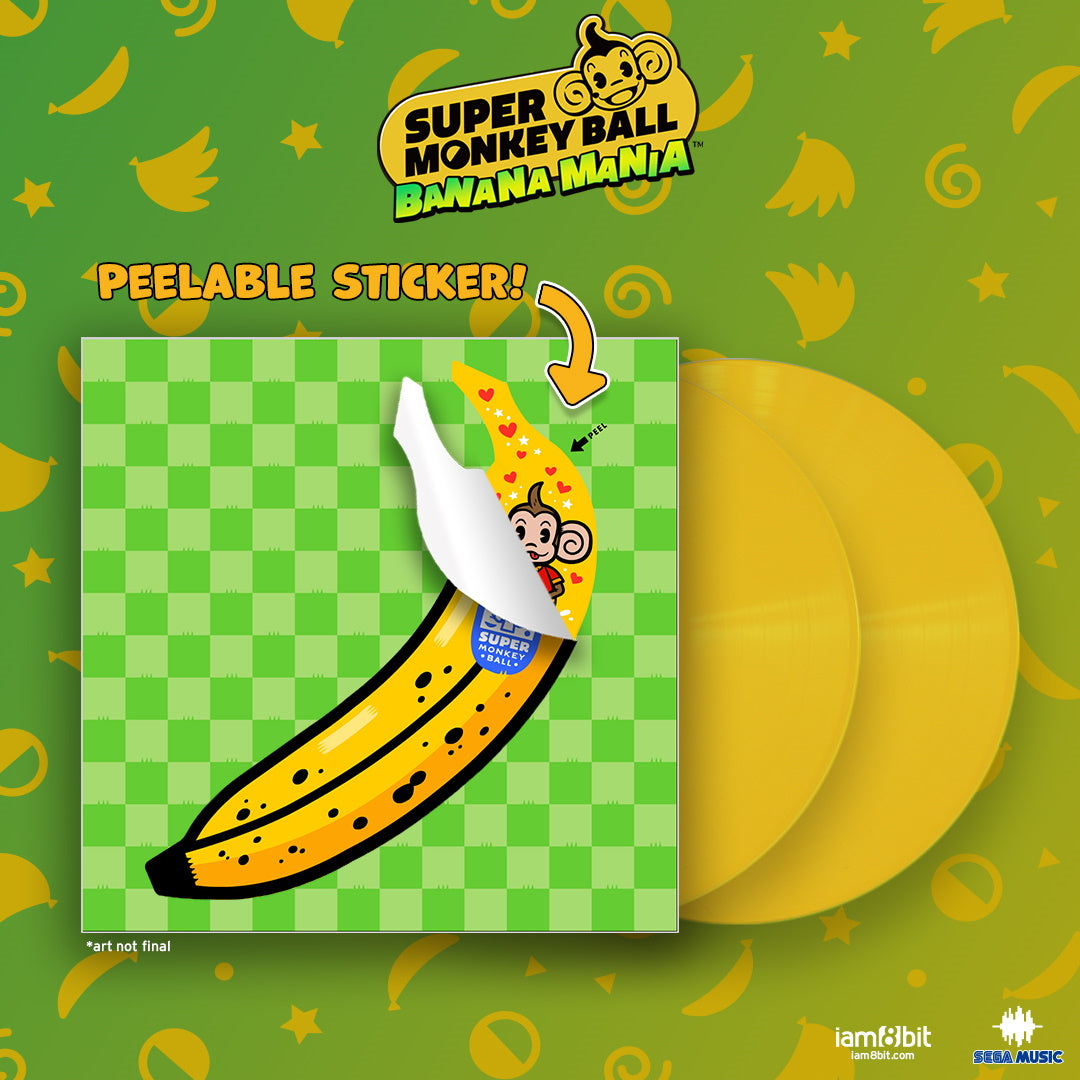 Super Monkey Ball: Banana Mania 2xLP Banana Yellow Vinyl Soundtrack [Audio Vinyl] Audio CD/Vinyl iam8bit   