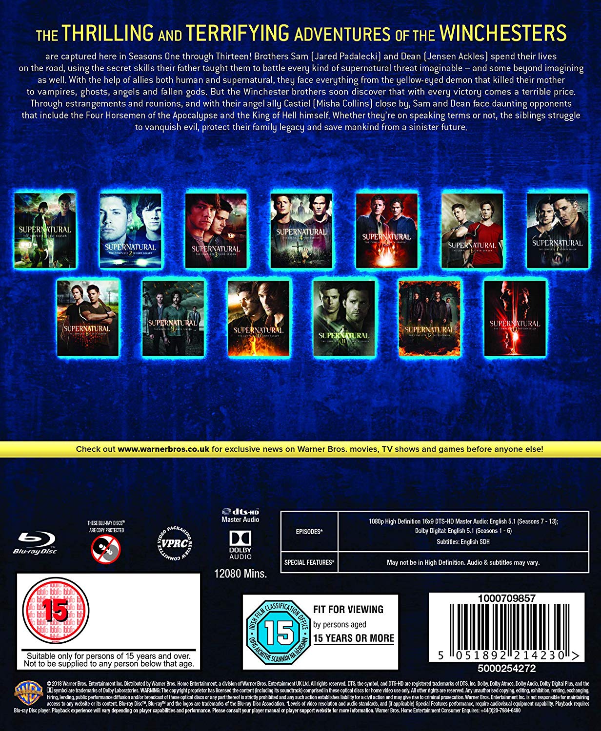 Supernatural: Seasons 1-13 [Blu-Ray Box Set] DVDs & Blu-Rays Warner Bros.   