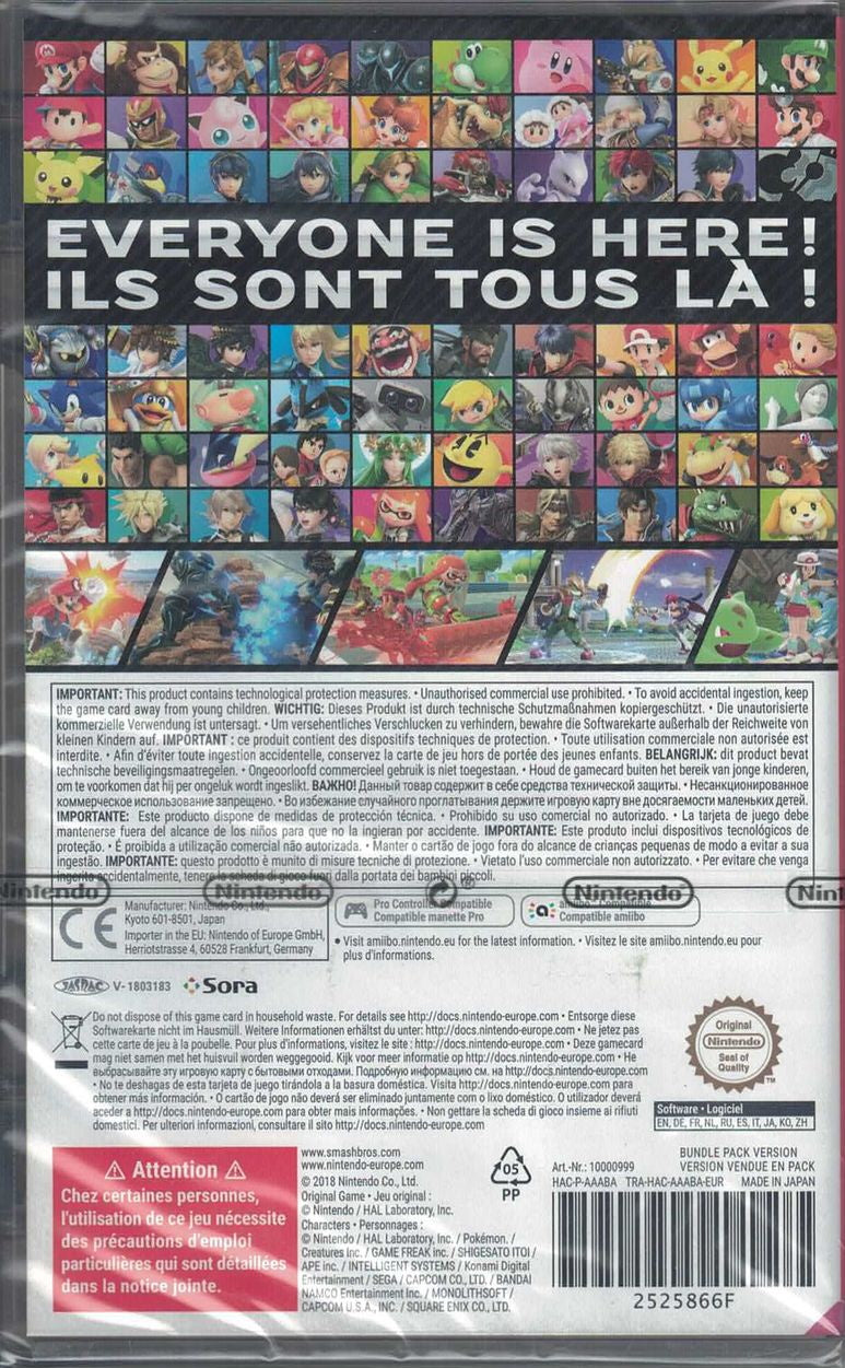 Super Smash Bros. Ultimate [Nintendo Switch] Nintendo Switch Video Game Nintendo   