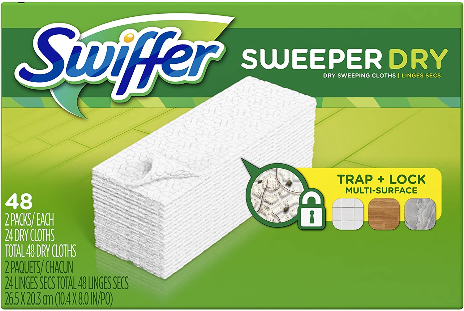 Swiffer Sweeper Dry Sweeping Pad Multi Surface Refills - Unscented -48-Count [House & Home] House & Home P & G   