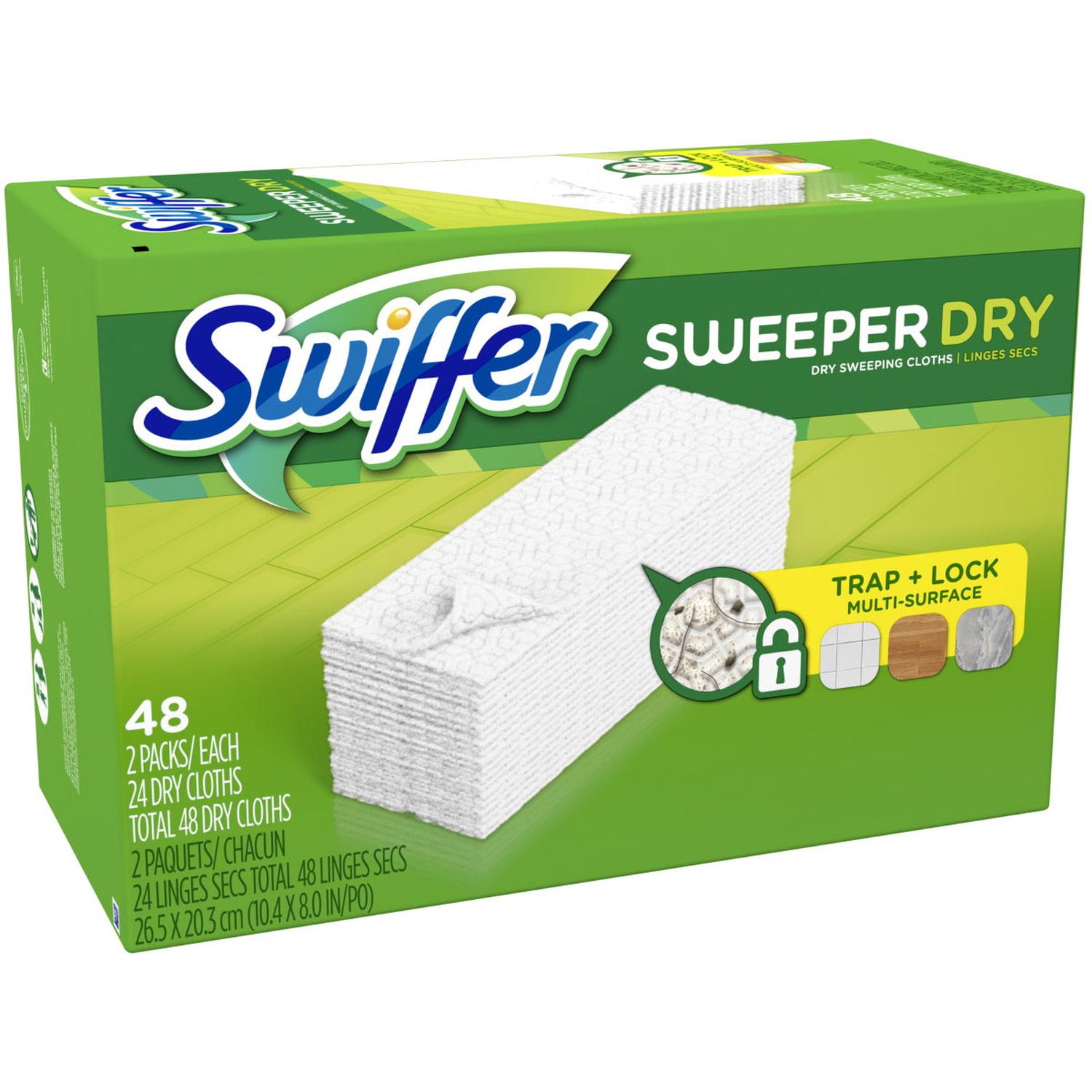 Swiffer Sweeper Dry Sweeping Pad Multi Surface Refills - Unscented -48-Count [House & Home] House & Home P & G   