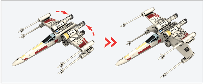 Star Wars: X-Wing Miniatures Game 2.0 - T-65 X-Wing Expansion Pack [Board Game, 2 Players] Board Game Fantasy Flight Games   