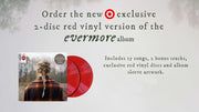Taylor Swift - evermore - Limited Edition Red Vinyl [Audio Vinyl] Audio CD/Vinyl Republic Records   