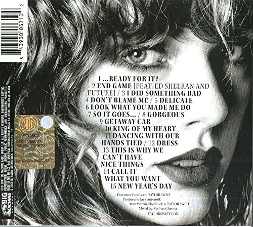 Taylor Swift - Reputation [Audio CD] Audio CD/Vinyl Big Machine Records   