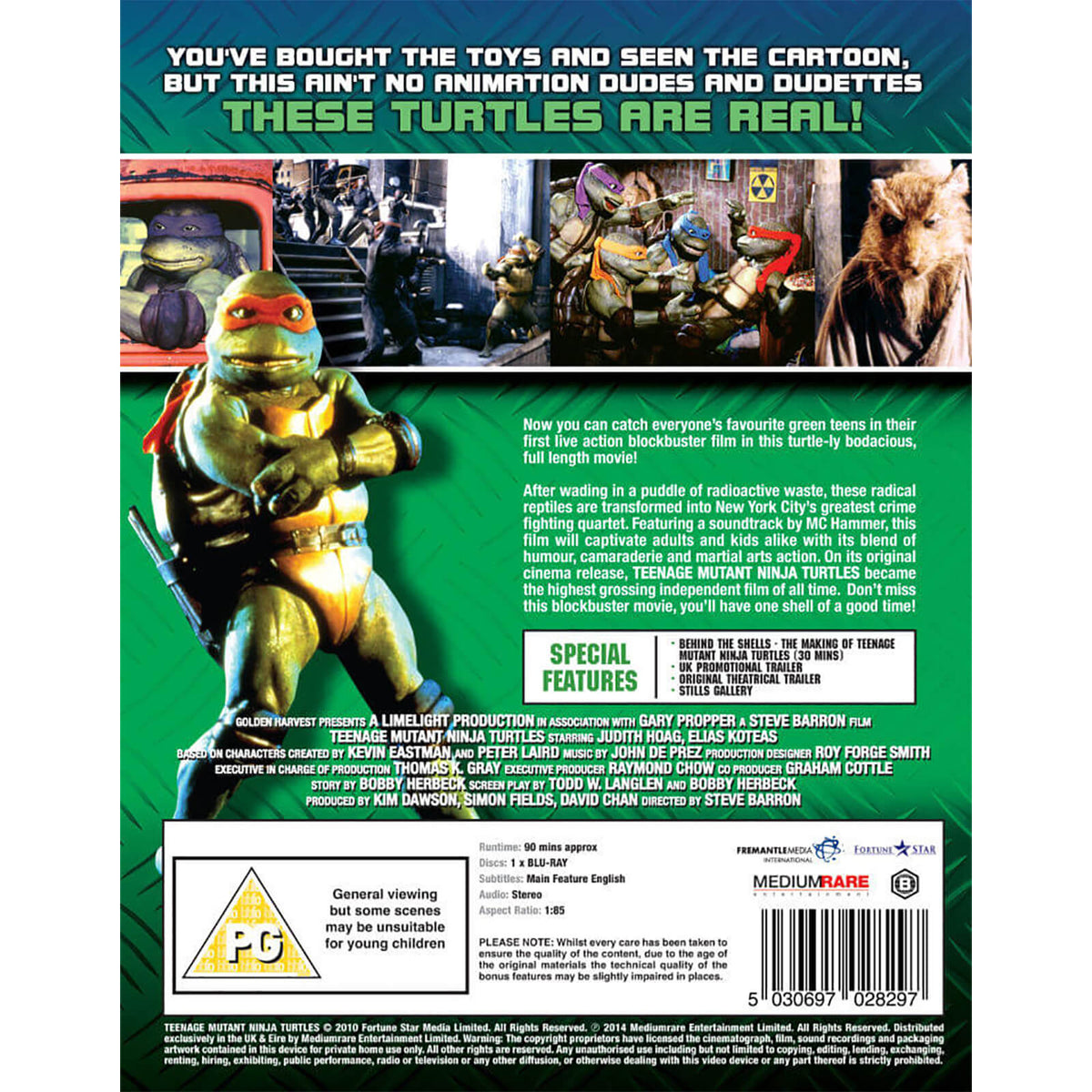 Teenage Mutant Ninja Turtles: The Original Movie - Limited Edition SteelBook [Blu-ray] DVDs & Blu-Rays Mediumrare Ent.   