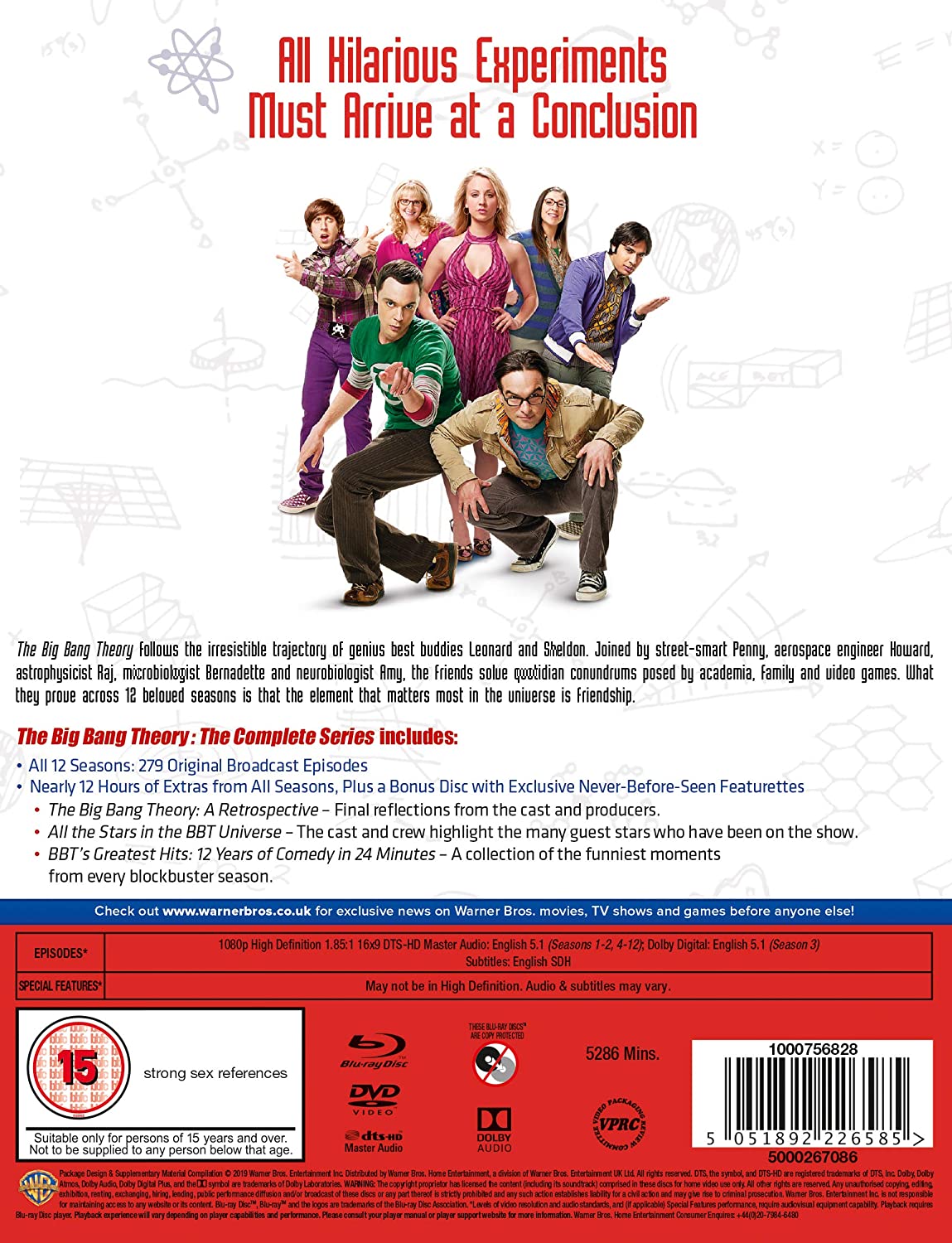 The Big Bang Theory: The Complete Series - Seasons 1-12 [Blu-Ray Box Set] DVDs & Blu-Rays Warner Bros.   