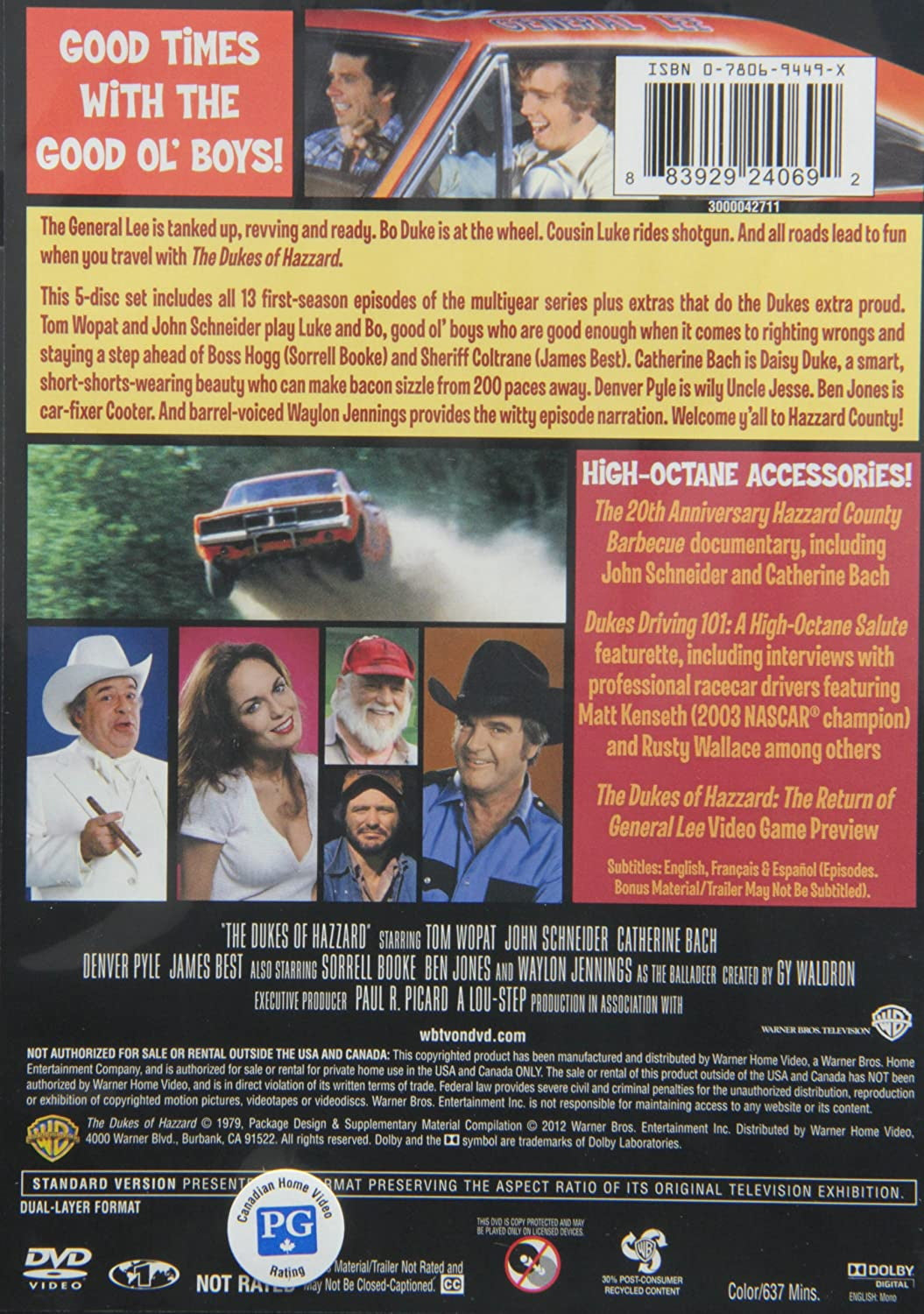 The Dukes of Hazzard: The Complete First Season [DVD Box Set] DVDs & Blu-Rays Warner Bros.   
