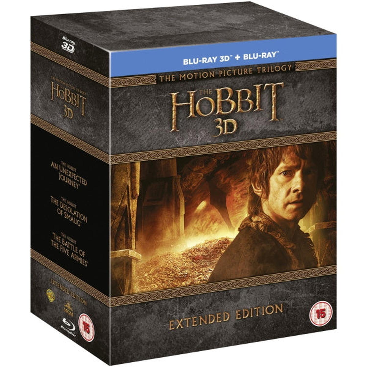 The Hobbit 3D: The Motion Picture Trilogy - Extended Edition [3D + 2D Blu-ray Box Set] DVDs & Blu-Rays Warner Bros.   
