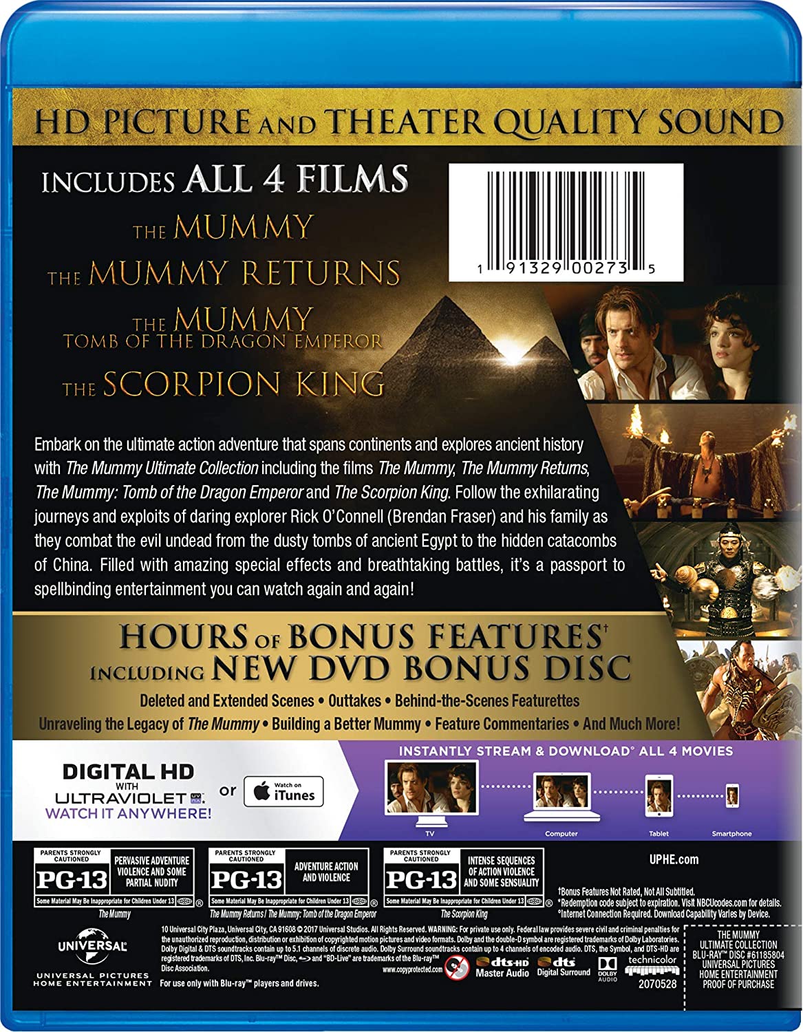The Mummy Ultimate Collection [Blu-Ray Box Set + Digital HD] DVDs & Blu-Rays Universal Pictures   