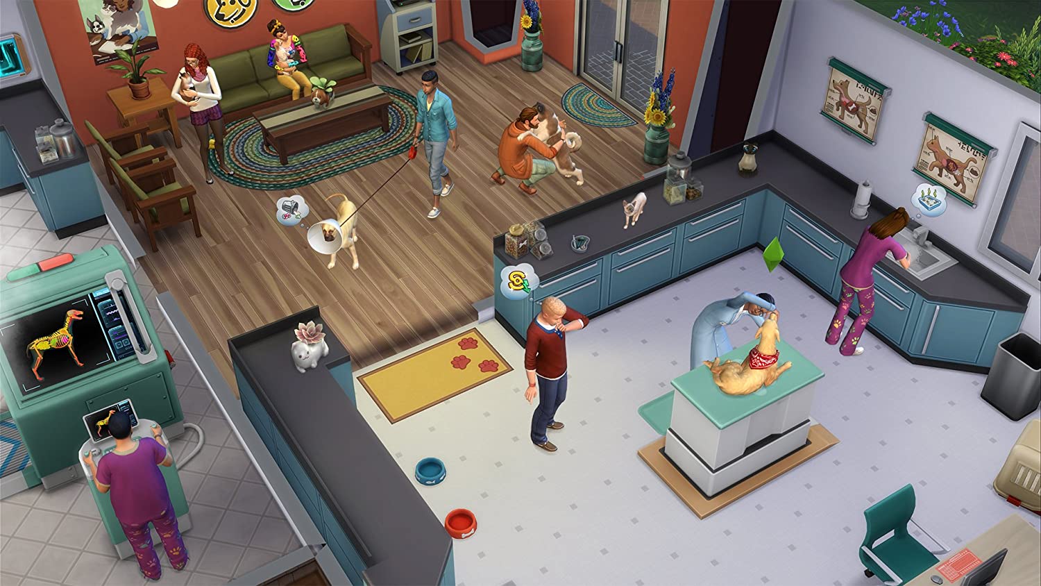 The Sims 4 Plus Cats & Dogs Bundle [Xbox One] Xbox One Video Game Electronic Arts   