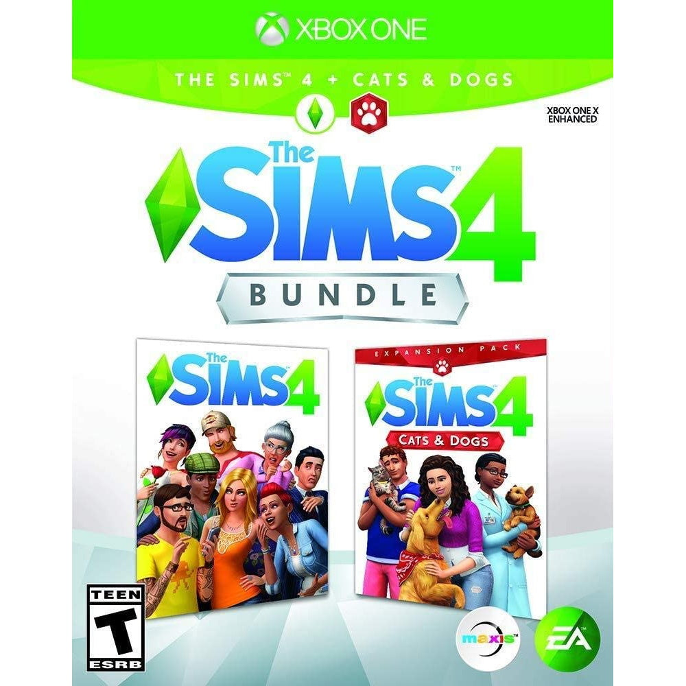 The Sims 4 Plus Cats & Dogs Bundle [Xbox One] Xbox One Video Game Electronic Arts   