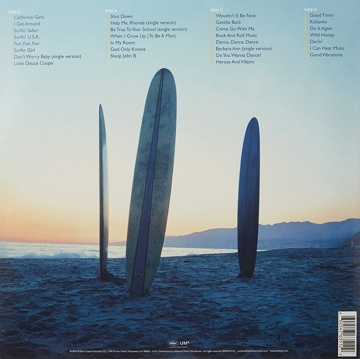 The Very Best of the the Beach Boys - Sounds Of Summer - Limited Edition Orange Marble Vinyl [Audio Vinyl] Audio CD/Vinyl Capitol Records   