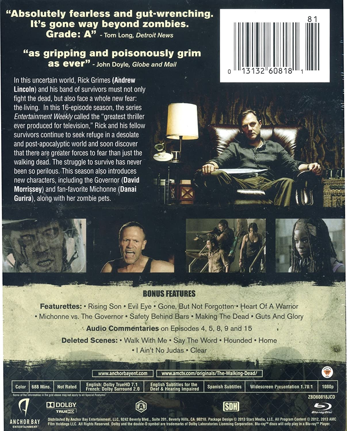 The Walking Dead: The Complete Third Season - Limited Edition SteelBook [Blu-Ray Box Set] DVDs & Blu-Rays Anchor Bay Entertainment   