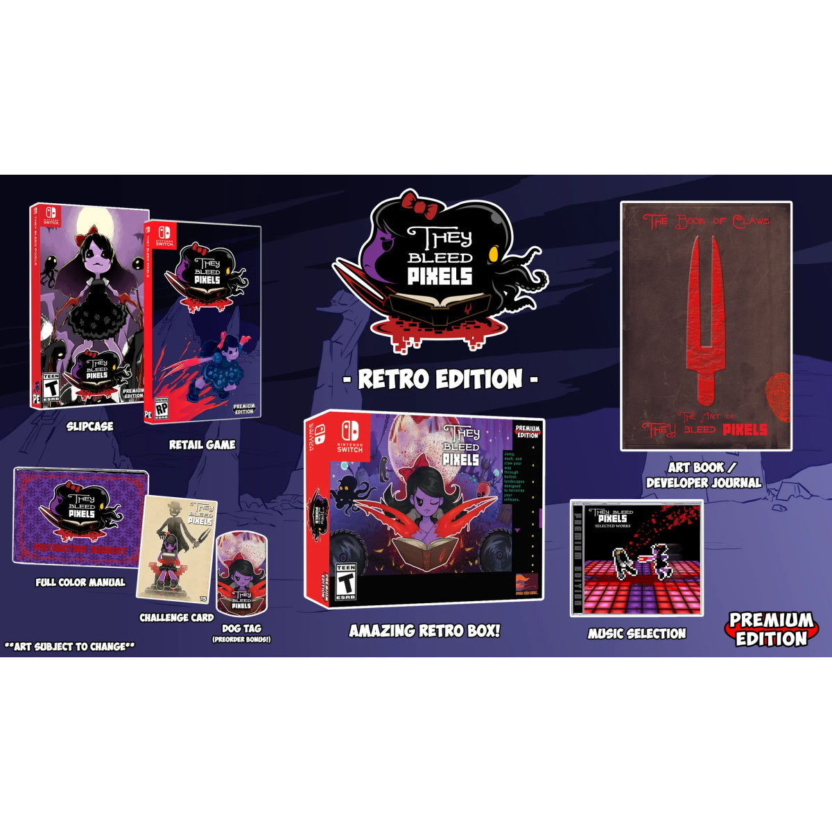 They Bleed Pixels - Retro Edition [Nintendo Switch] Nintendo Switch Video Game Premium Edition Games   