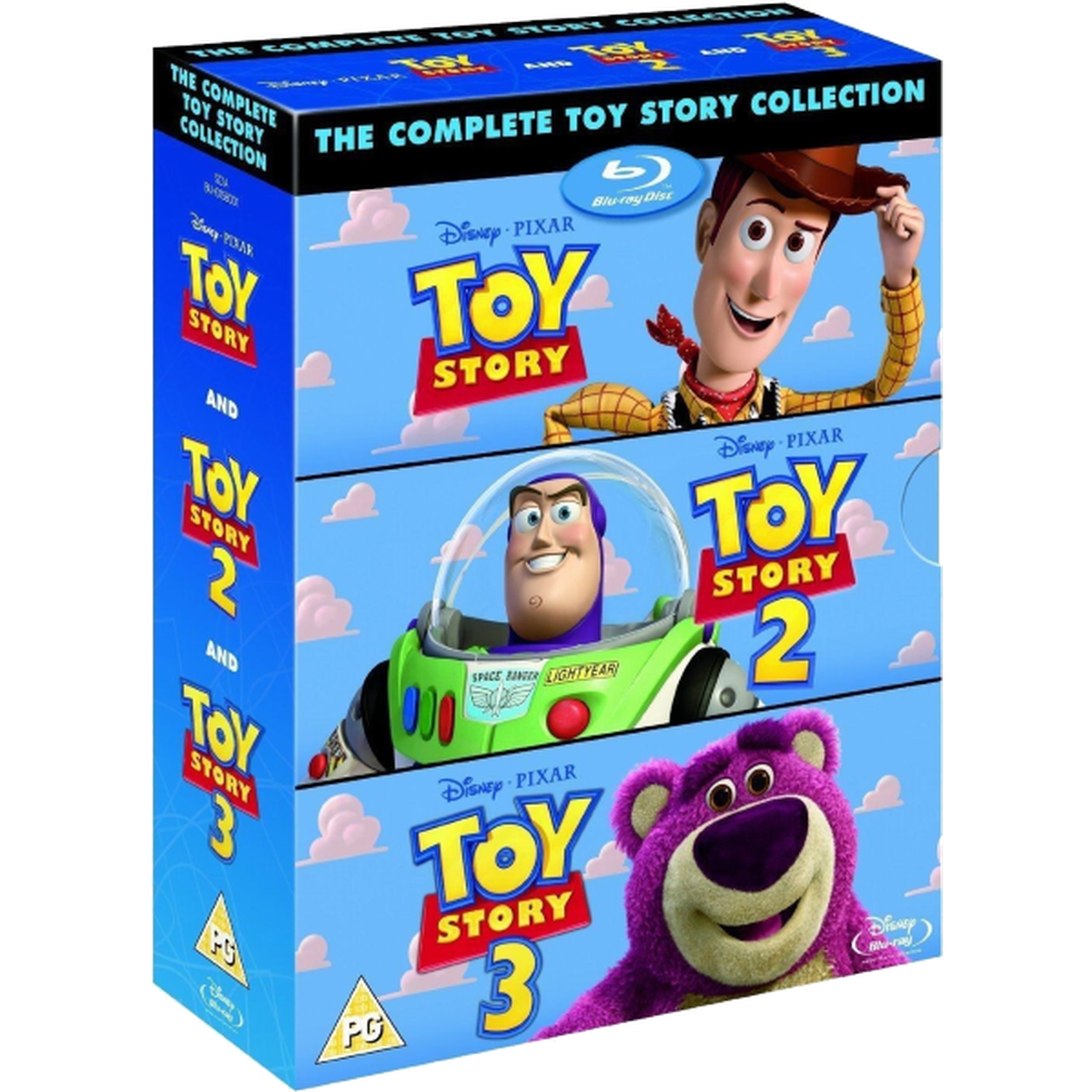 Disney Pixar's Toy Story 1 2 3 Trilogy Collection [Blu-Ray Movie Box Set] DVDs & Blu-Rays Disney