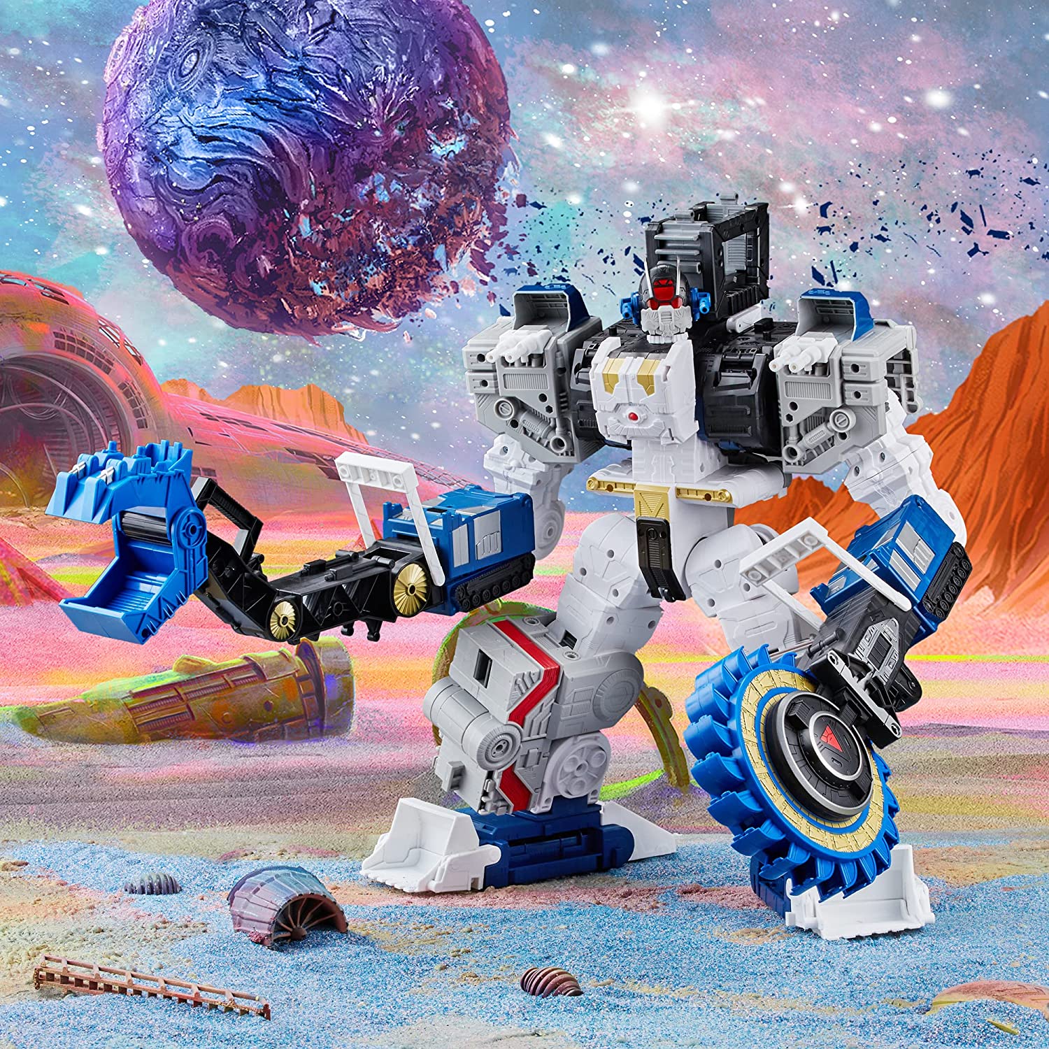 Transformers Generations Legacy Series Titan Cybertron Universe Metroplex 22" Action Figure Toys & Games Hasbro