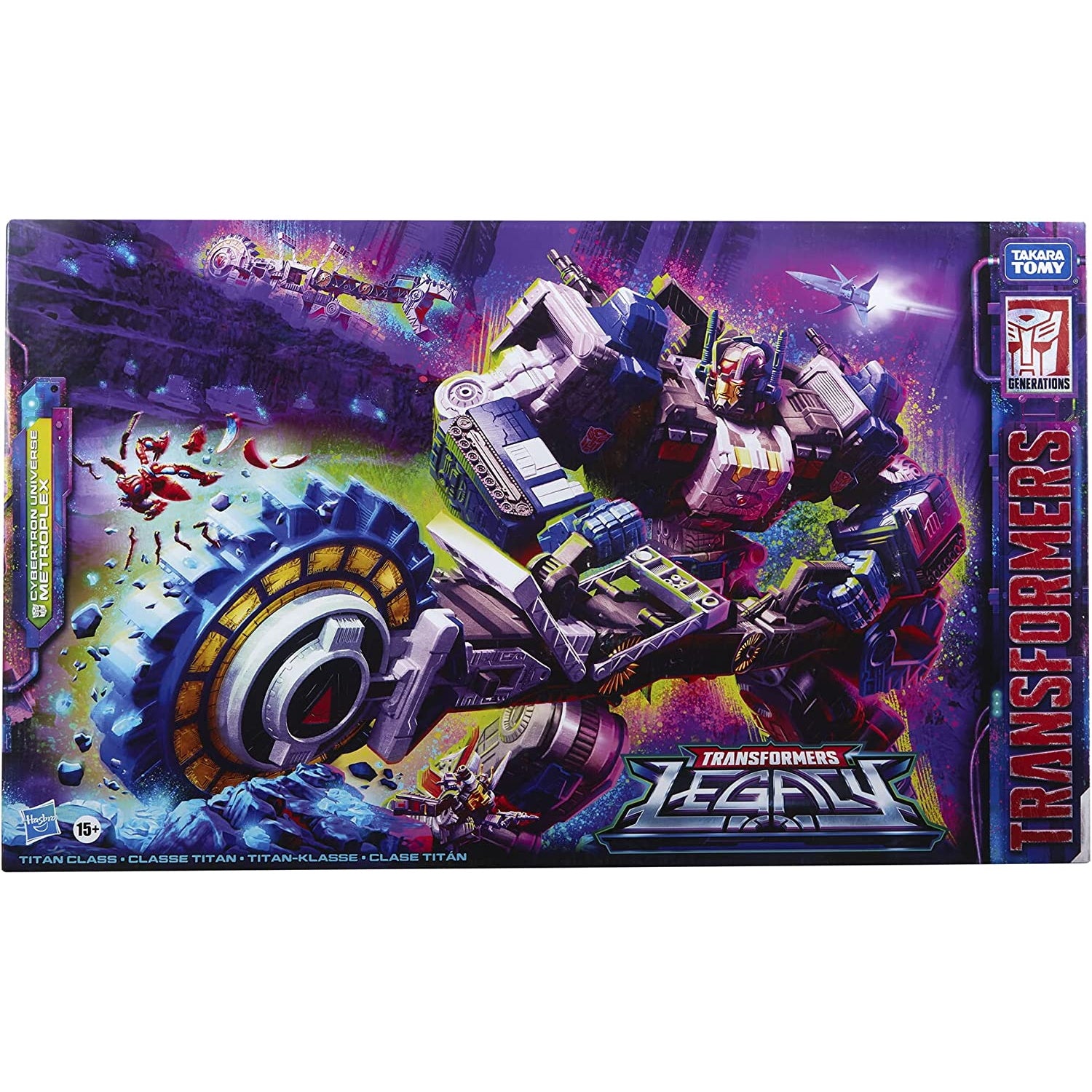 Transformers Generations Legacy Series Titan Cybertron Universe Metroplex 22" Action Figure Toys & Games Hasbro