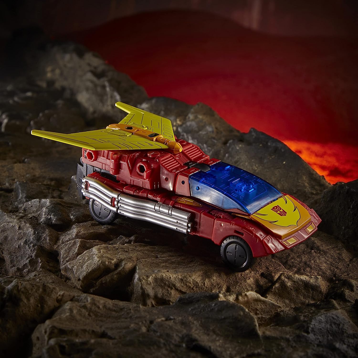 Transformers Generations War for Cybertron: Kingdom Commander WFC-K29 Rodimus Prime with Trailer 7.5" Action Figure Toys & Games Hasbro