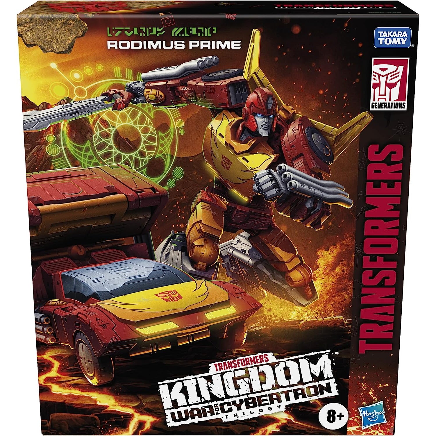 Transformers Generations War for Cybertron: Kingdom Commander WFC-K29 Rodimus Prime with Trailer 7.5" Action Figure Toys & Games Hasbro