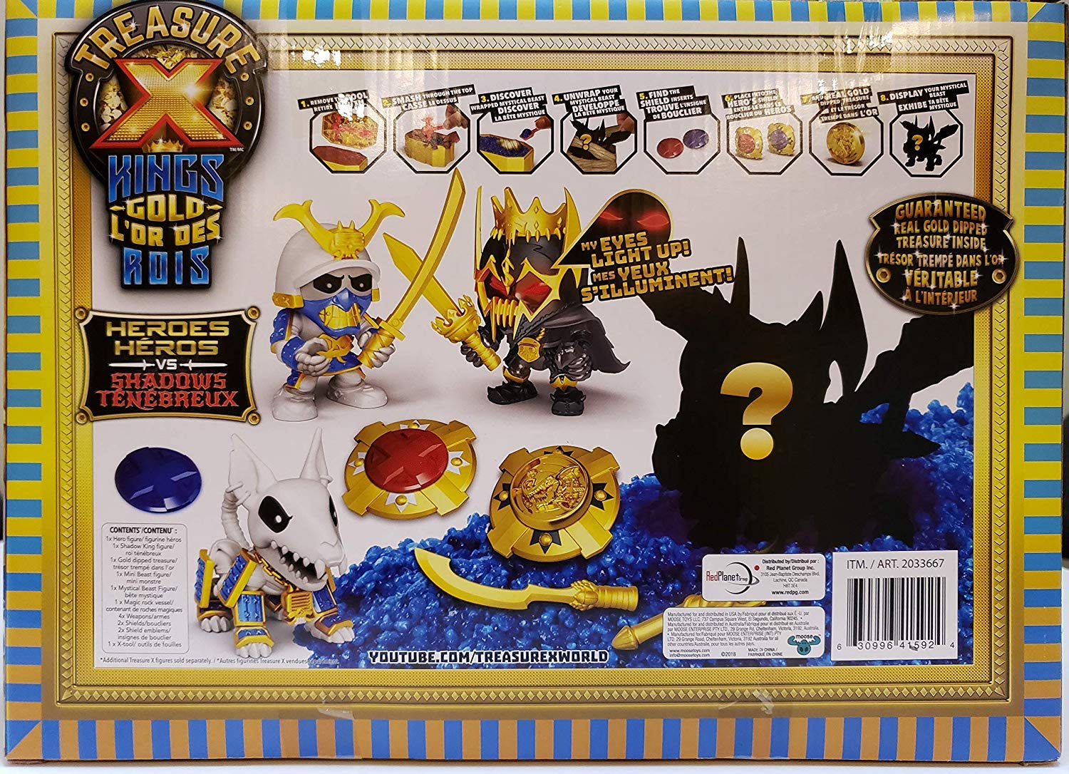 Treasure X: Kings Gold - Heroes VS Shadows Playset w/ Guaranteed Real Gold Dipped Treasure Inside Toys & Games Moose Toys