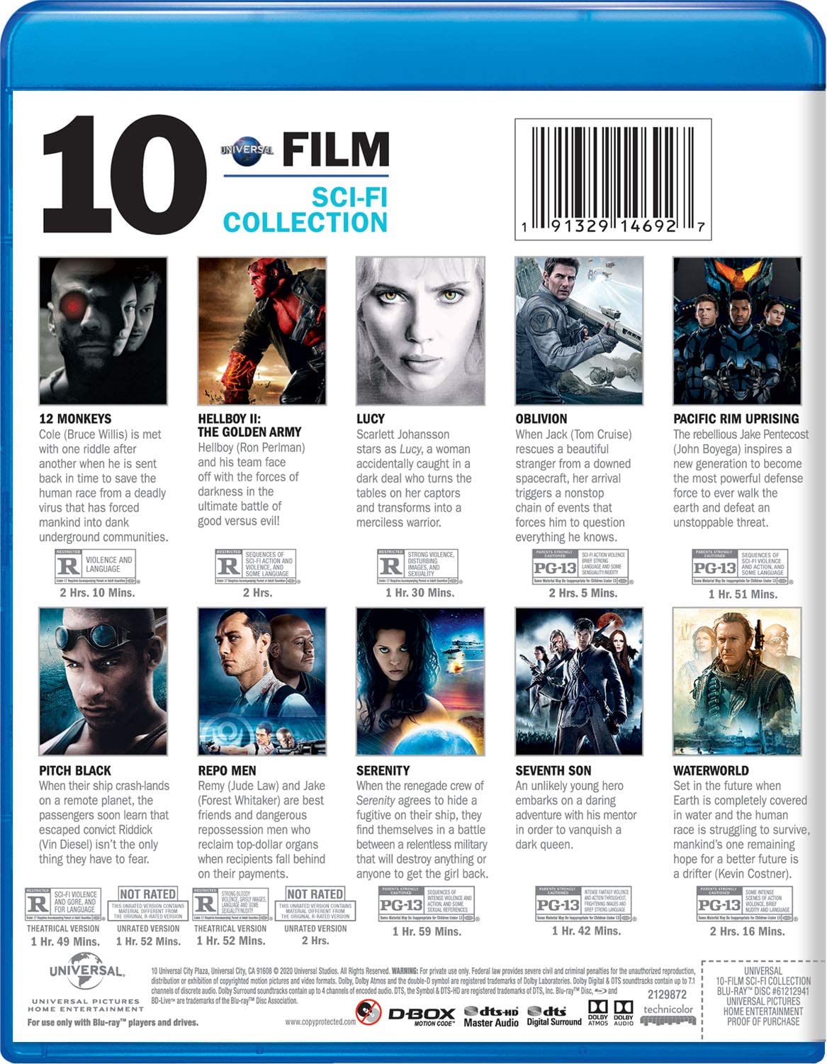 Universal 10-Film Sci-Fi Collection [Blu-Ray Box Set] DVDs & Blu-Rays Universal Studios   