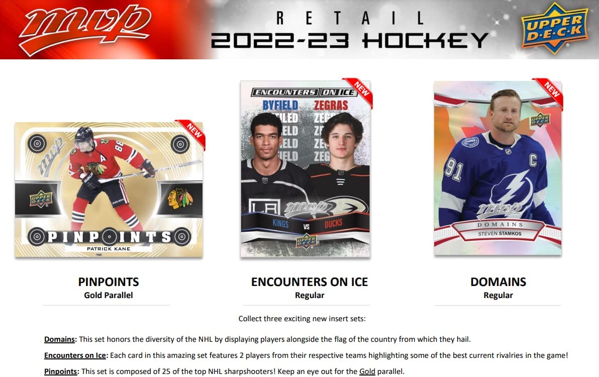 Upper Deck: 2022-23 MVP Hockey Card Retail Box - 36 Packs Card Game Upper Deck