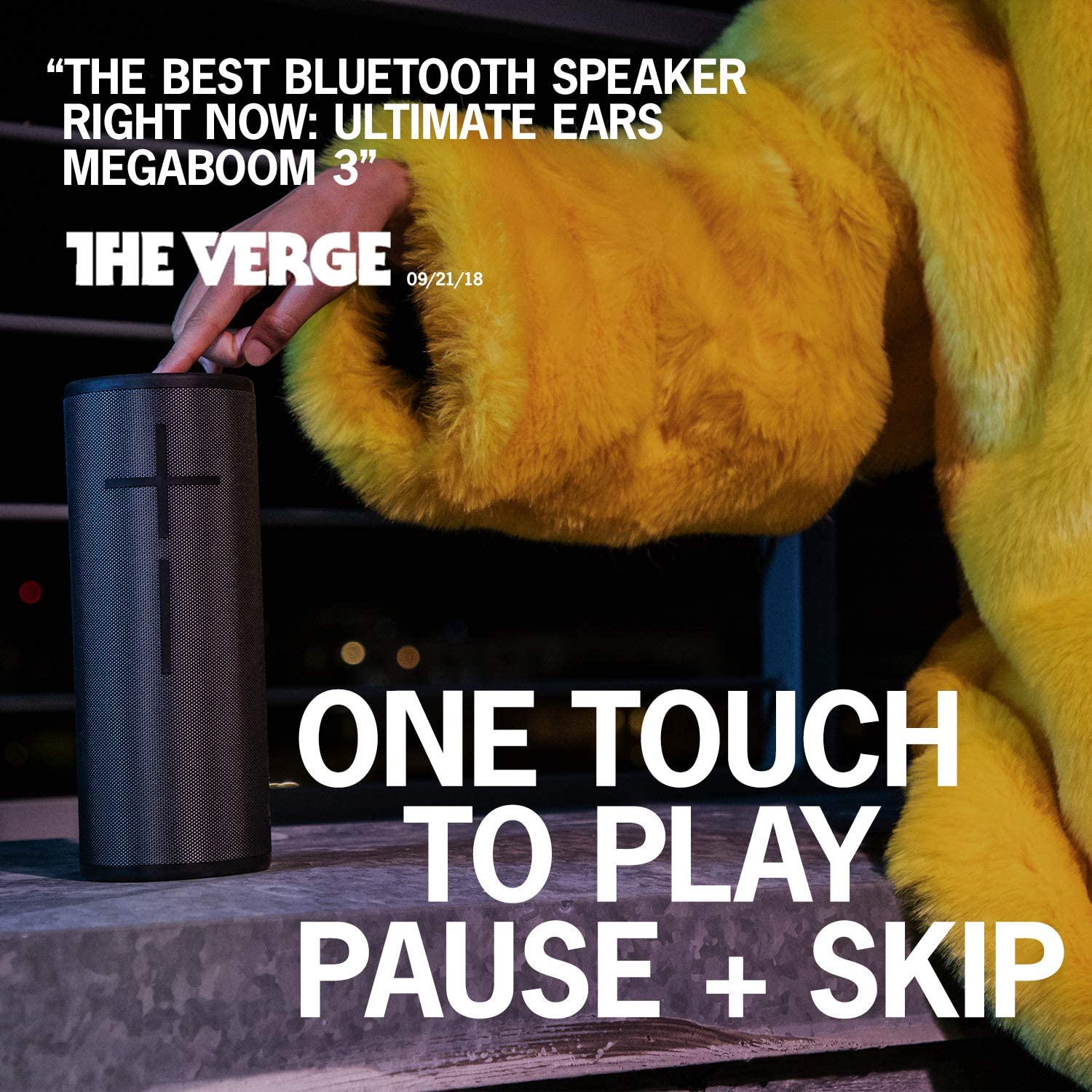 Ultimate Ears MegaBOOM 3 Portable Wireless Bluetooth Speaker - Night Black [Electronics] Electronics Ultimate Ears   