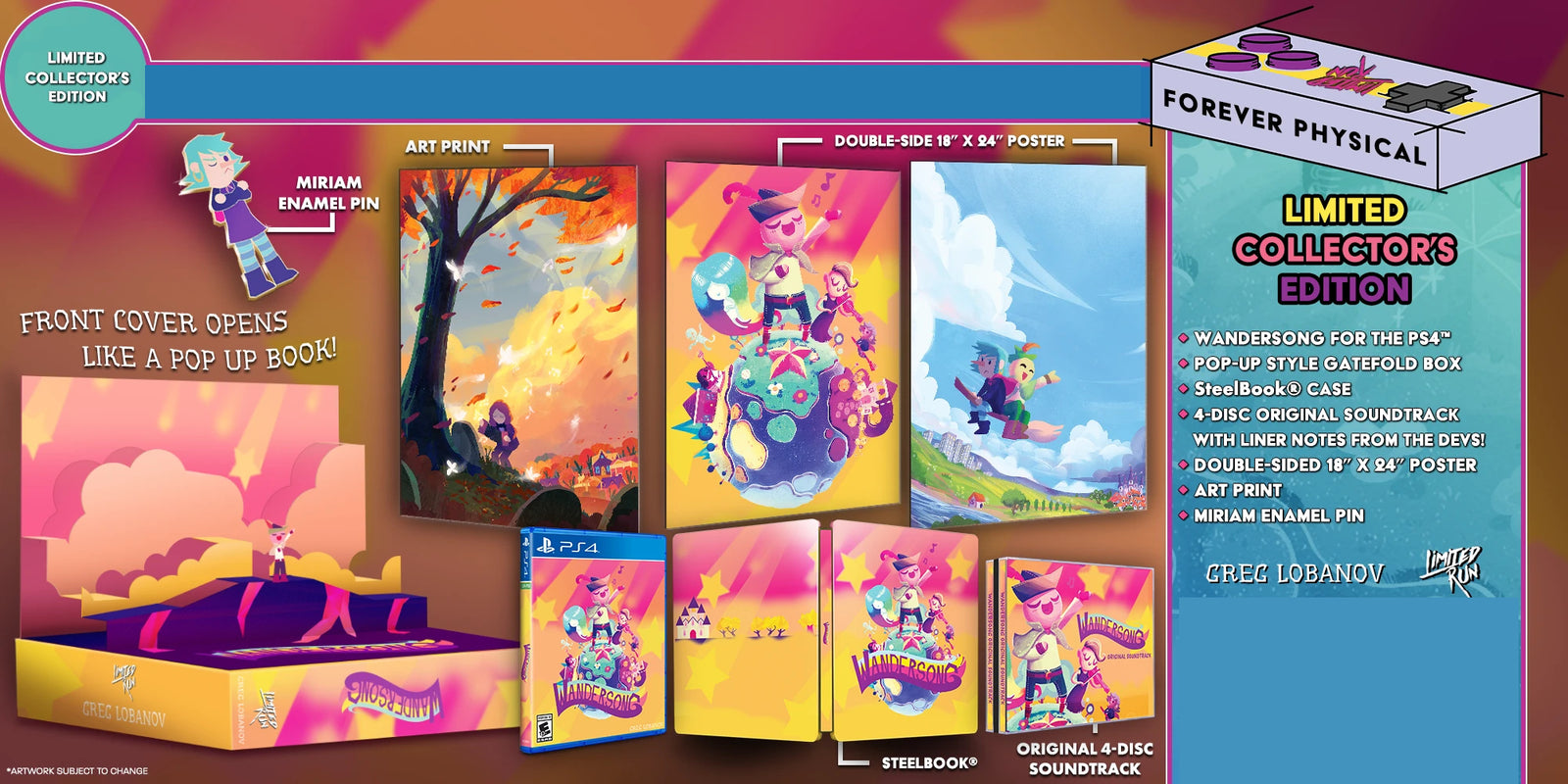 Wandersong - Pop-Up Edition - Limited Run #049 [PlayStation 4] PlayStation 4 Video Game Limited Run Games