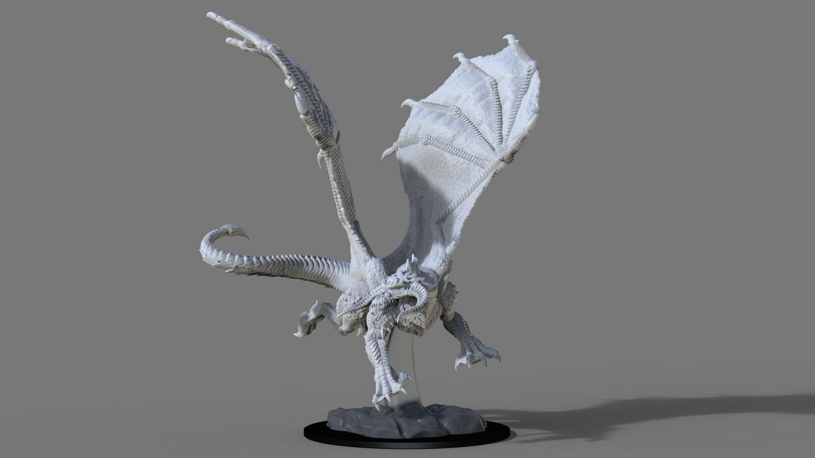 WizKids Dungeons & Dragons: Nolzur’s Marvelous Unpainted Miniatures - Young Black Dragon [Board Game Accessory] Board Game Wizards of the Coast   