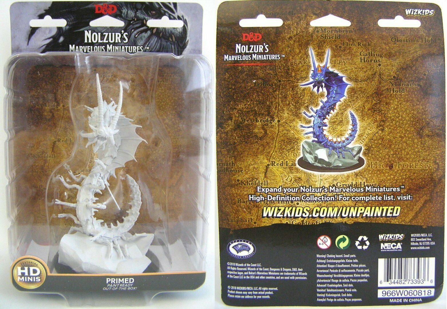 WizKids Dungeons & Dragons: Nolzur’s Marvelous Unpainted Miniatures - Adult Remorhaz [Board Game Accessory] Board Game Wizards of the Coast   