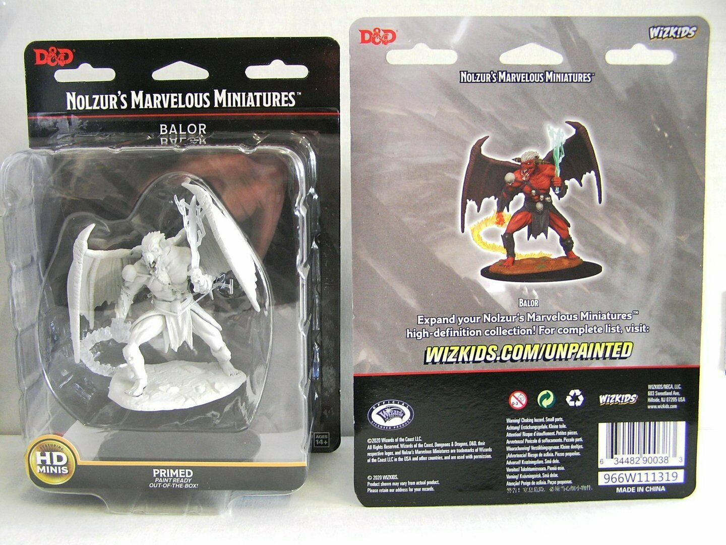 WizKids Dungeons & Dragons: Nolzur’s Marvelous Unpainted Miniatures - Balor [Board Game Accessory] Board Game Wizards of the Coast   