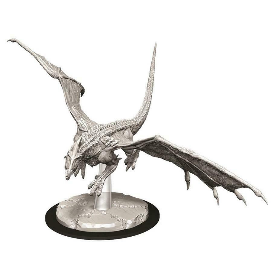 WizKids Dungeons & Dragons: Nolzur’s Marvelous Unpainted Miniatures - Young White Dragon [Board Game Accessory] Board Game Wizards of the Coast   