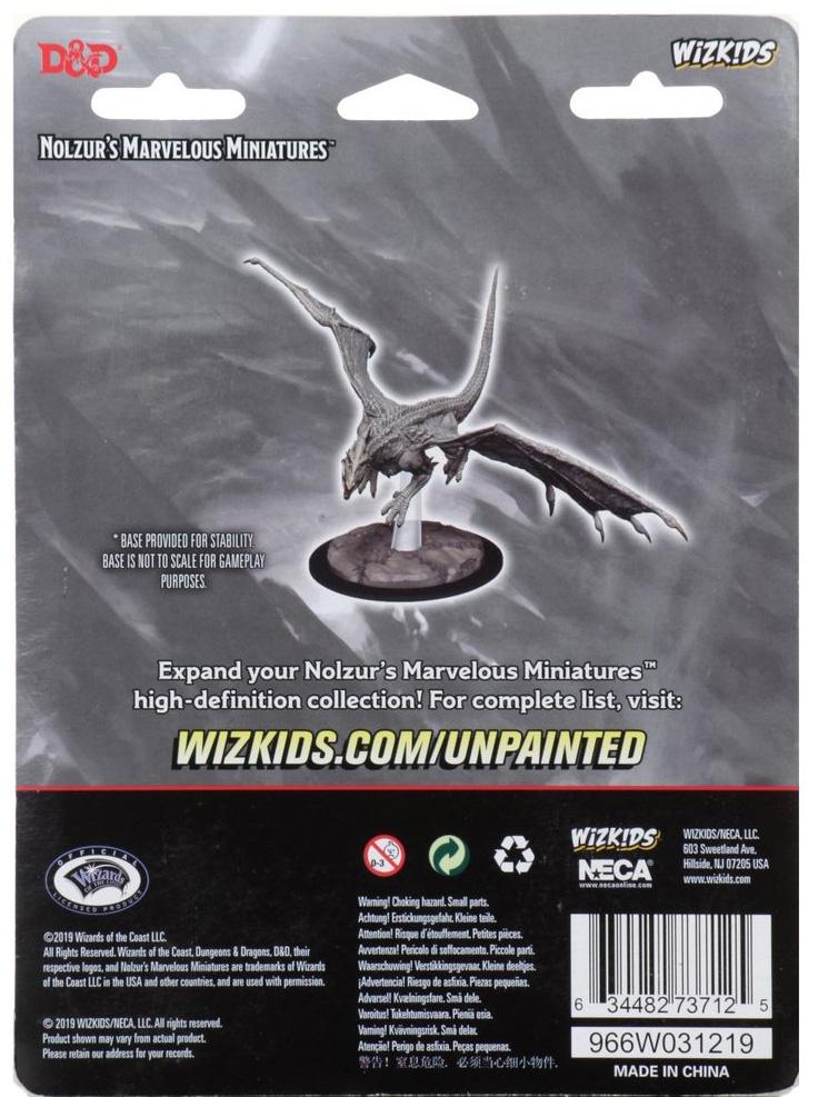 WizKids Dungeons & Dragons: Nolzur’s Marvelous Unpainted Miniatures - Young White Dragon [Board Game Accessory] Board Game Wizards of the Coast   