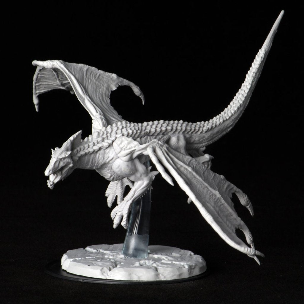 WizKids Dungeons & Dragons: Nolzur’s Marvelous Unpainted Miniatures - Young White Dragon [Board Game Accessory] Board Game Wizards of the Coast   
