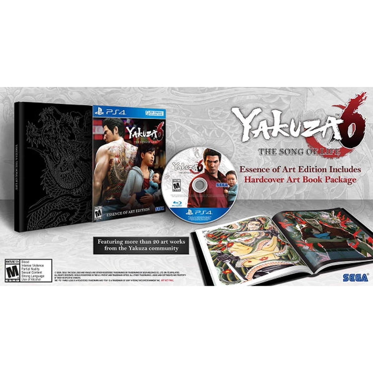 Yakuza 6: The Song of Life - Essence of Art Edition [PlayStation 4] PlayStation 4 Video Game SEGA   