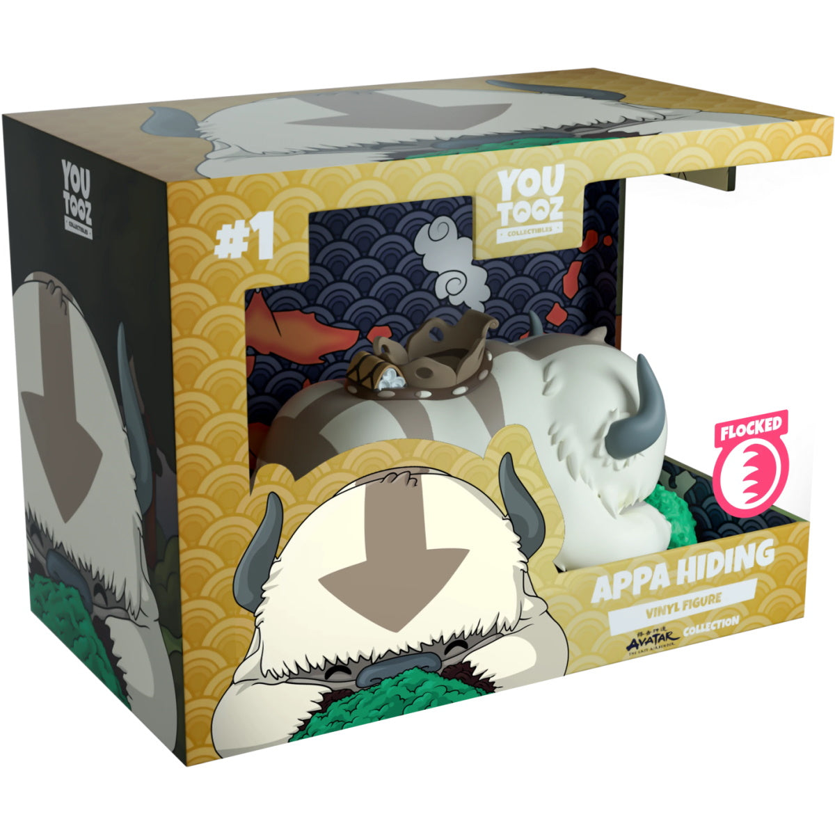 Youtooz Avatar: The Last Airbender Collection [Appa Hiding Flocked] Vinyl Figure #1 Toys & Games Youtooz