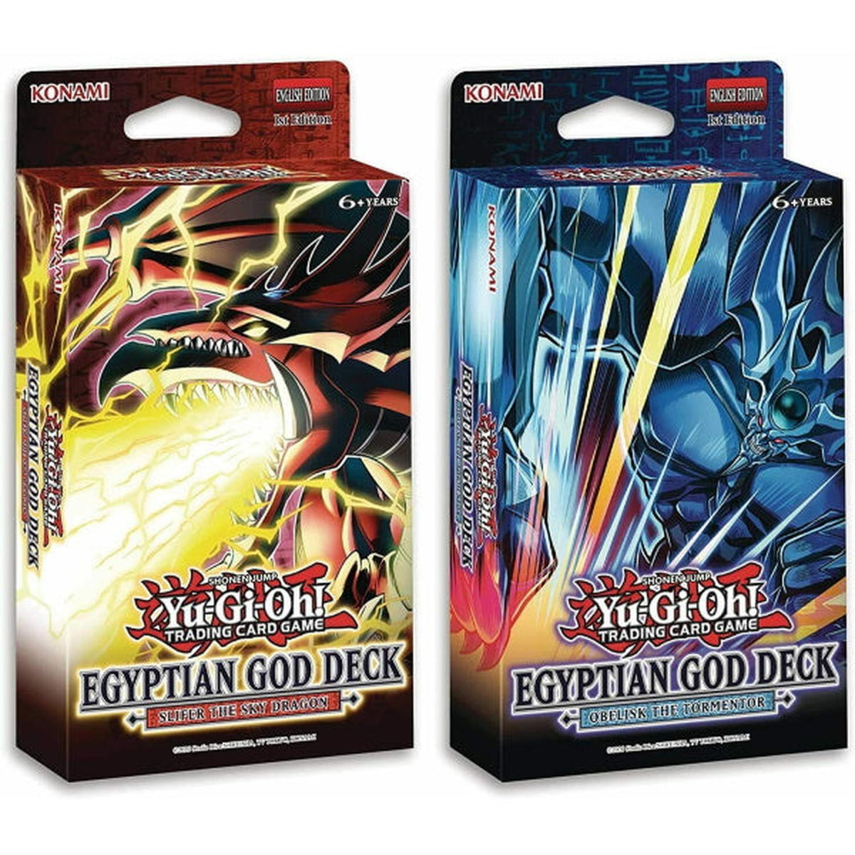 Yu-Gi-Oh! TCG: Egyptian God Decks - Slifer the Sky Dragon &amp; Obelisk the Tormentor Card Game Konami